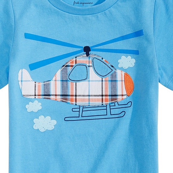 NWT First Impressions Blue Helicopter Shirt 18mo - Picture 2 of 2